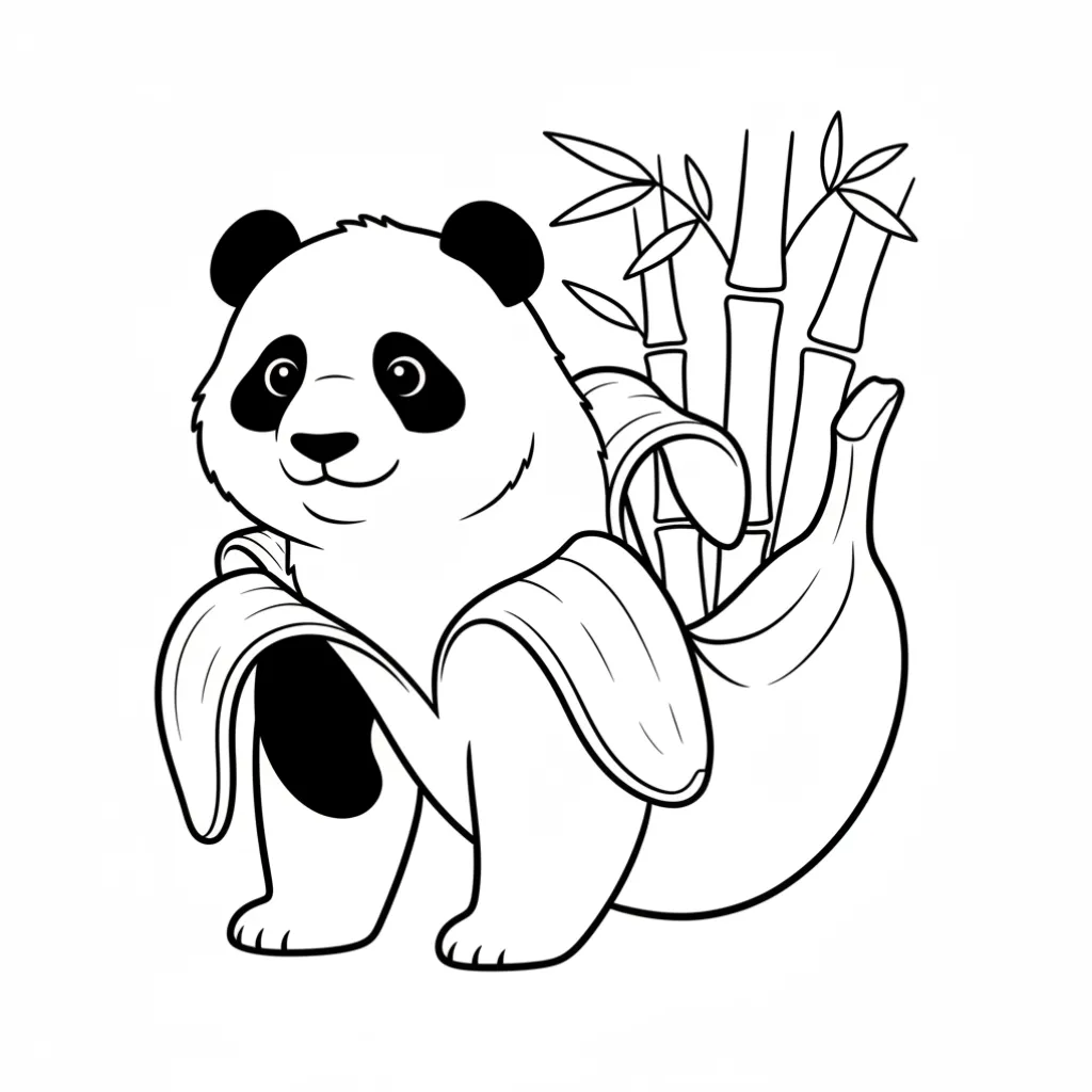 Pandaccini Bananini 8 para colorear para imprimir