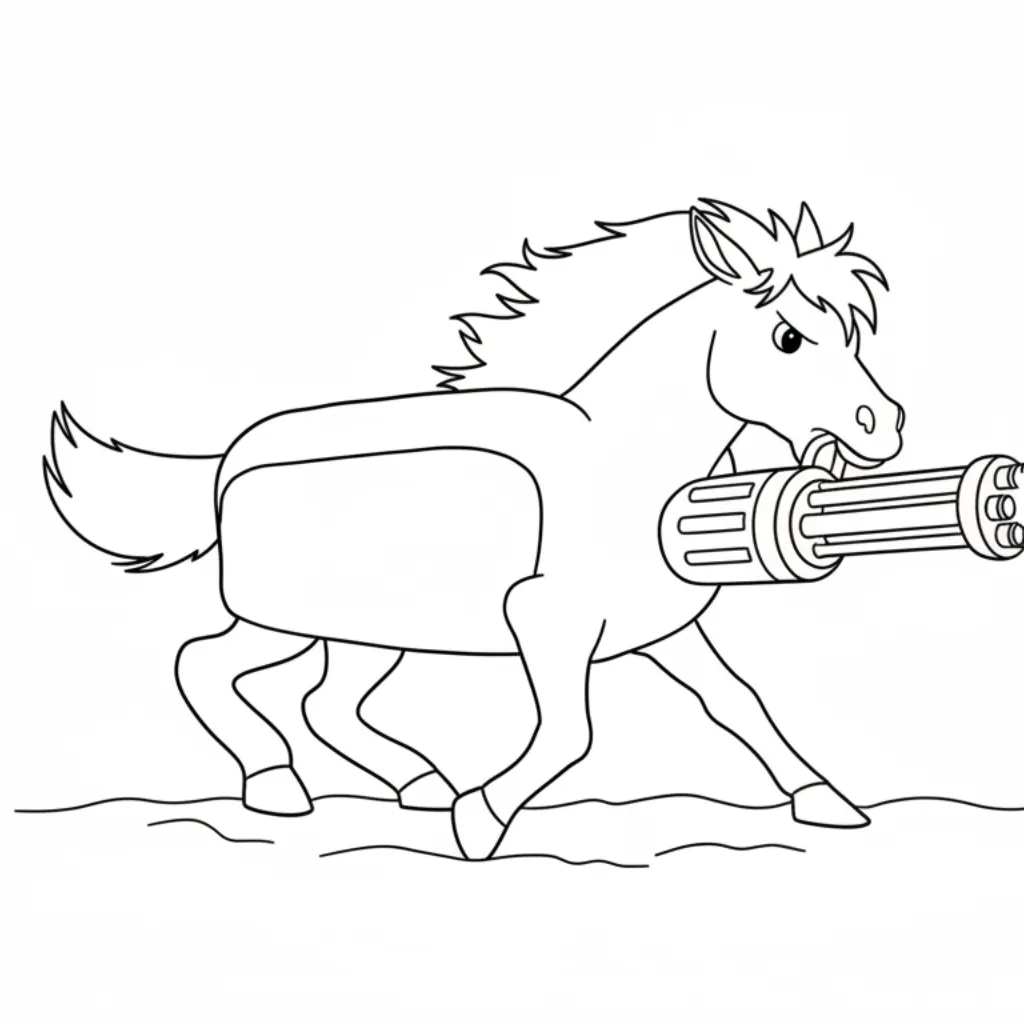 Panettone Stallone 3 para colorear para imprimir para niños