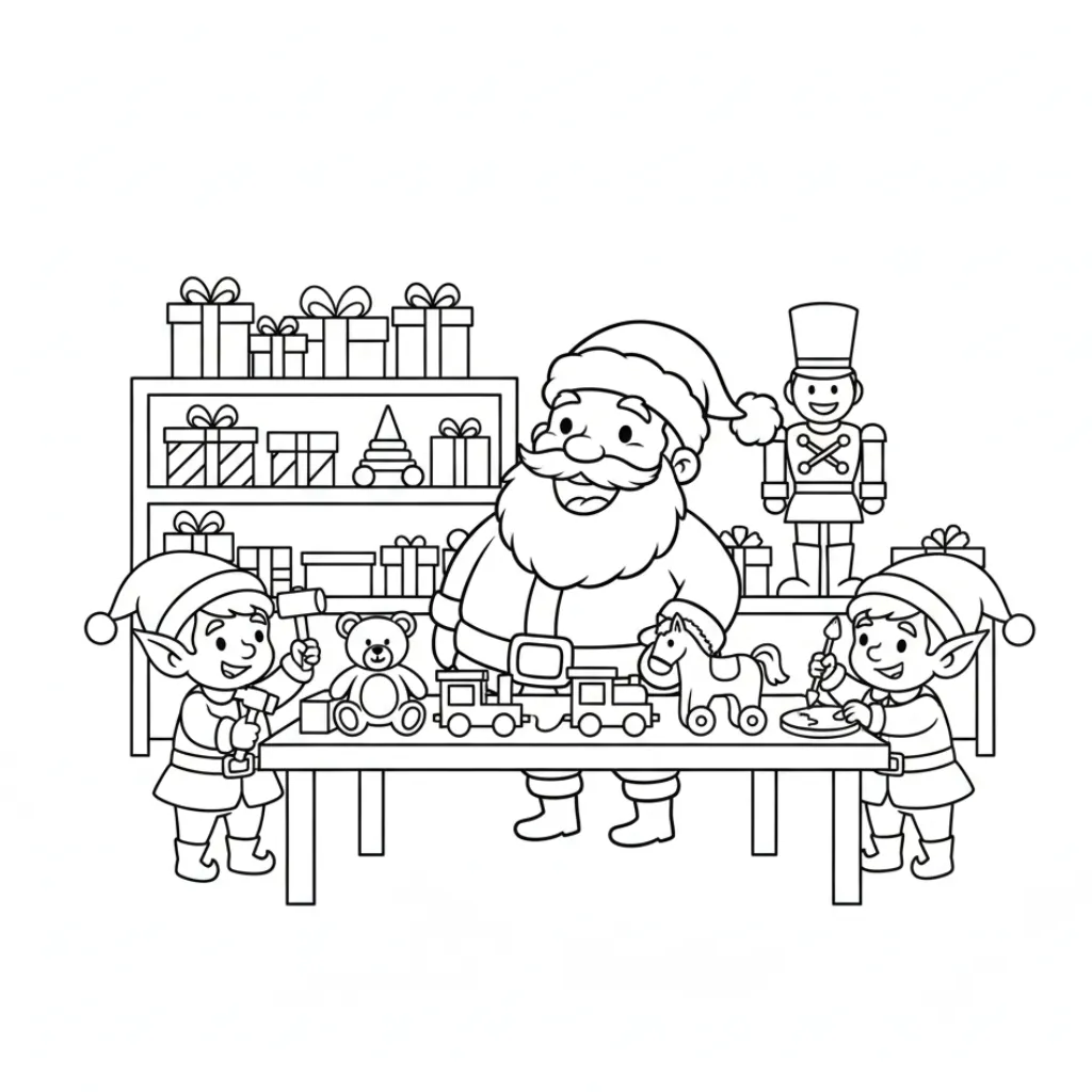 descargar Papá Noel17 para colorear gratis