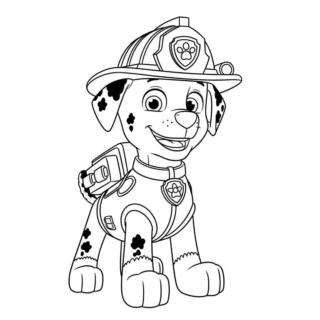 Paw Patrol para colorear para imprimir