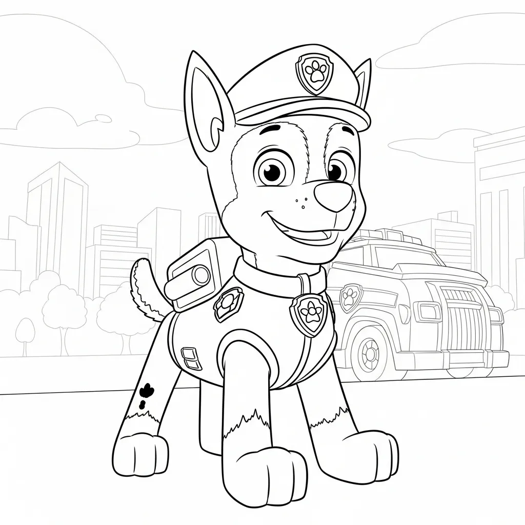 Paw Patrol para colorear y aprendizaje
