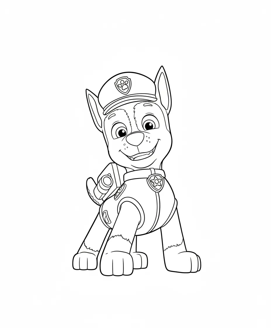 Paw Patrol para colorear para imprimir para niño de 2 años