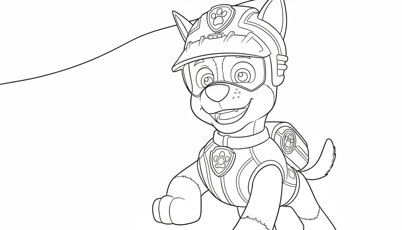 Paw Patrol para colorear en línea gratis 1