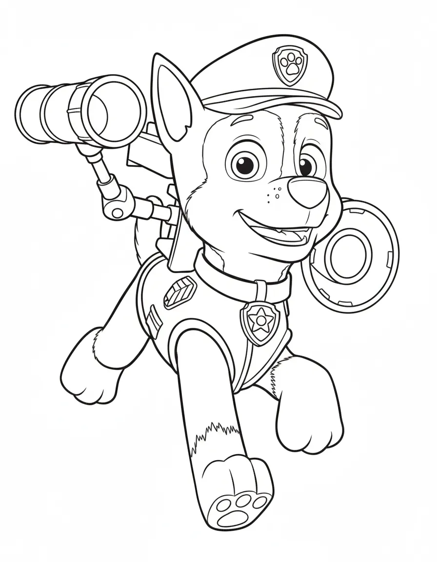 Paw Patrol para colorear de para niños