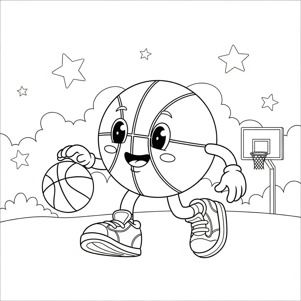 Pelota para colorear para imprimir para niño de 2 años