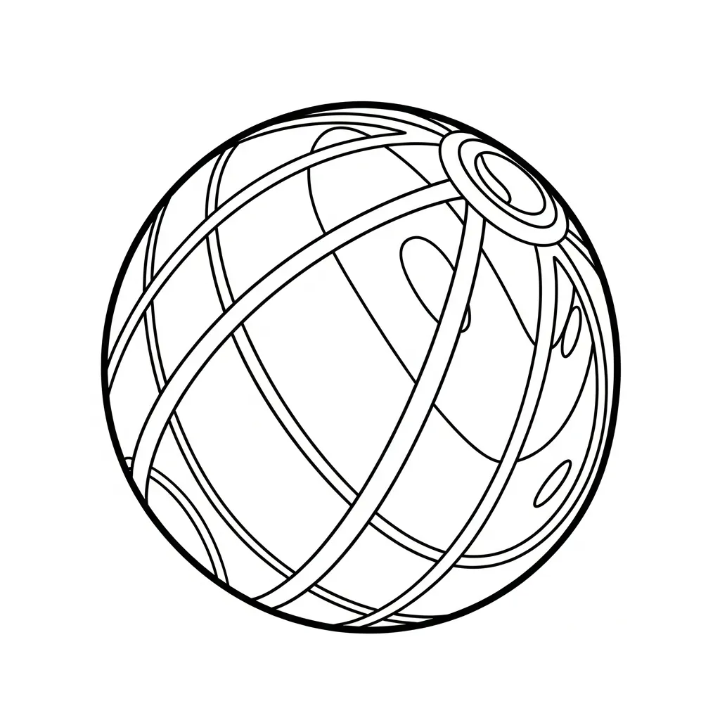 Pelota para colorear para imprimir pdf