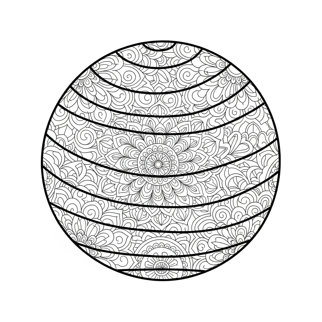 Pelota para colorear para niños para descargar