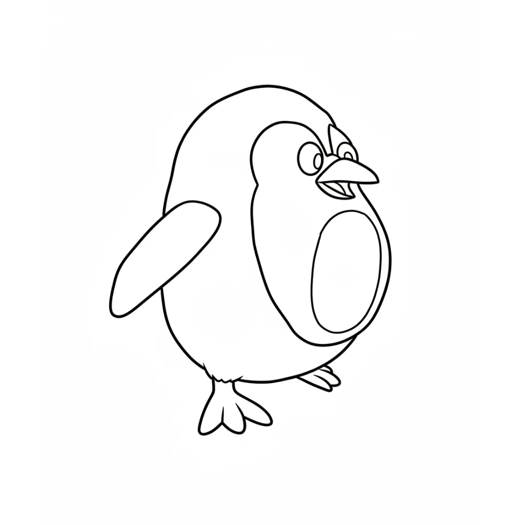 Penguino Cocosino 2 para colorear para imprimir pdf gratis