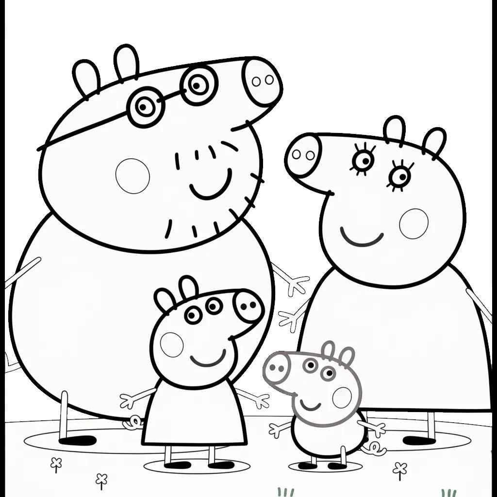 Peppa Pig para colorear para imprimir