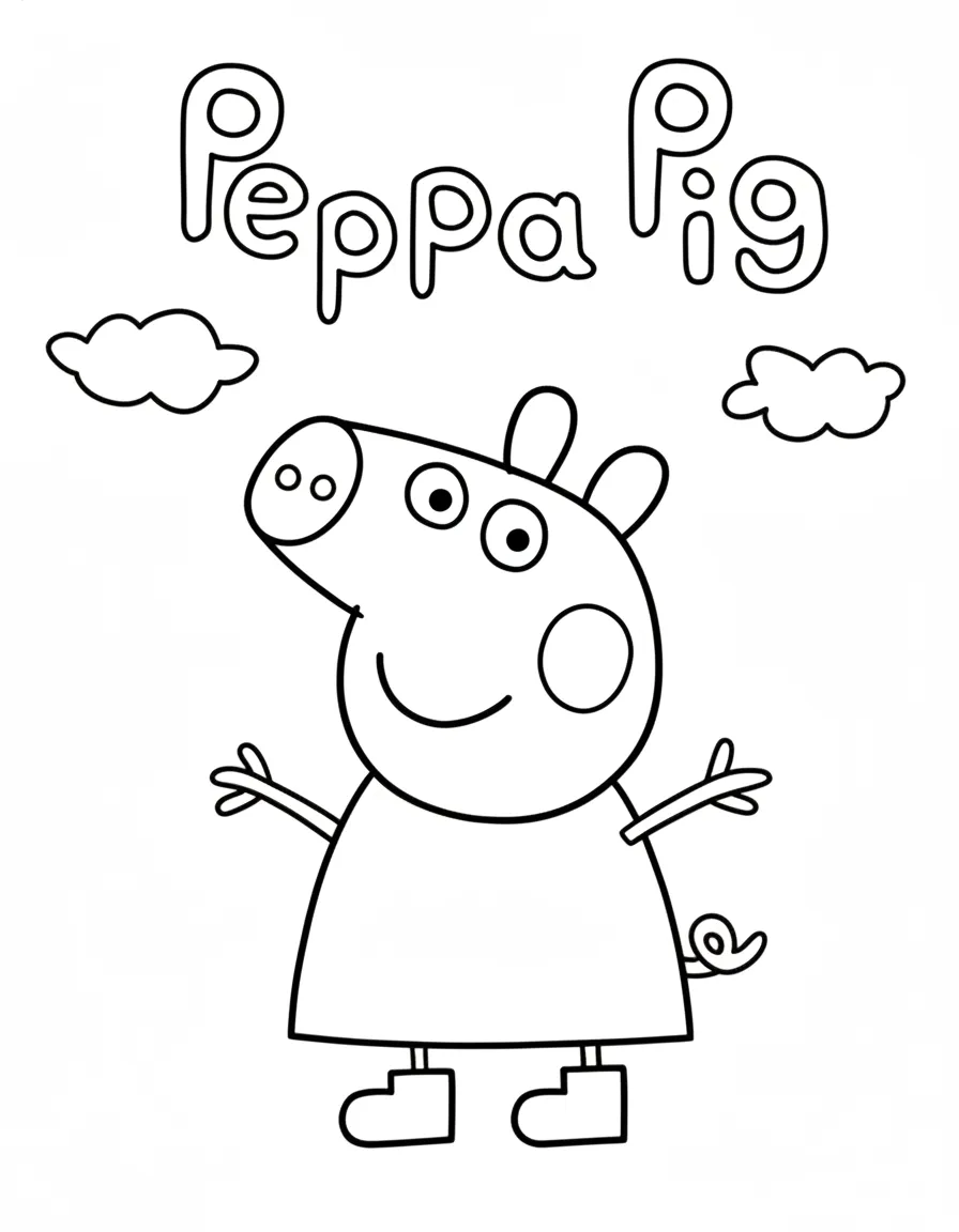 Peppa Pig para colorear en línea