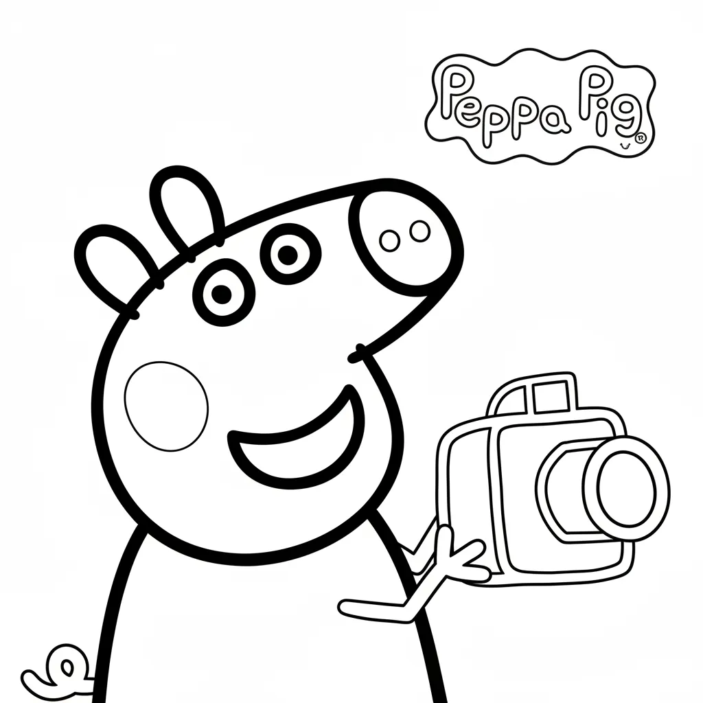 Peppa Pig para colorear para descargar