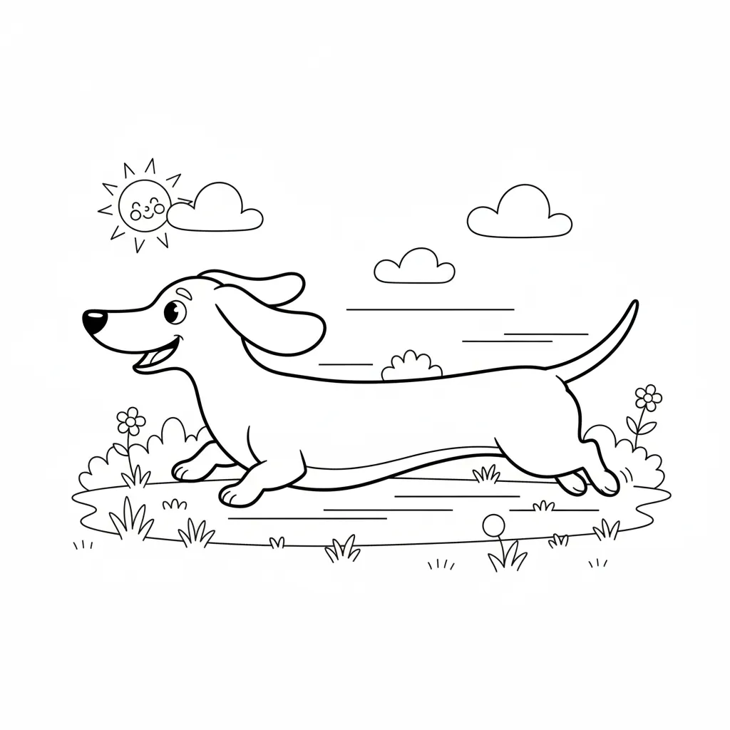 Perro 13 para colorear para imprimir pdf gratis