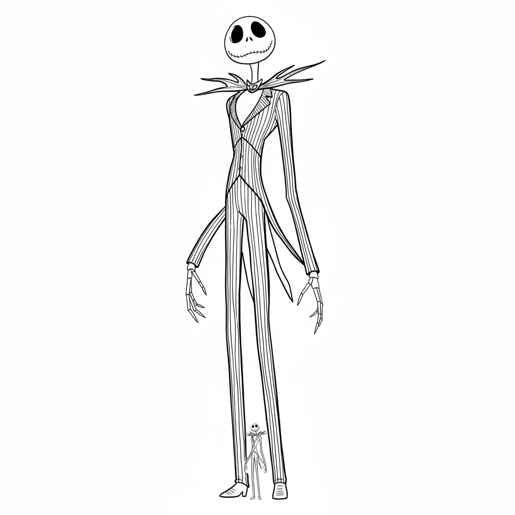 Pesadilla Antes de Navidad para colorear para imprimir pdf gratis