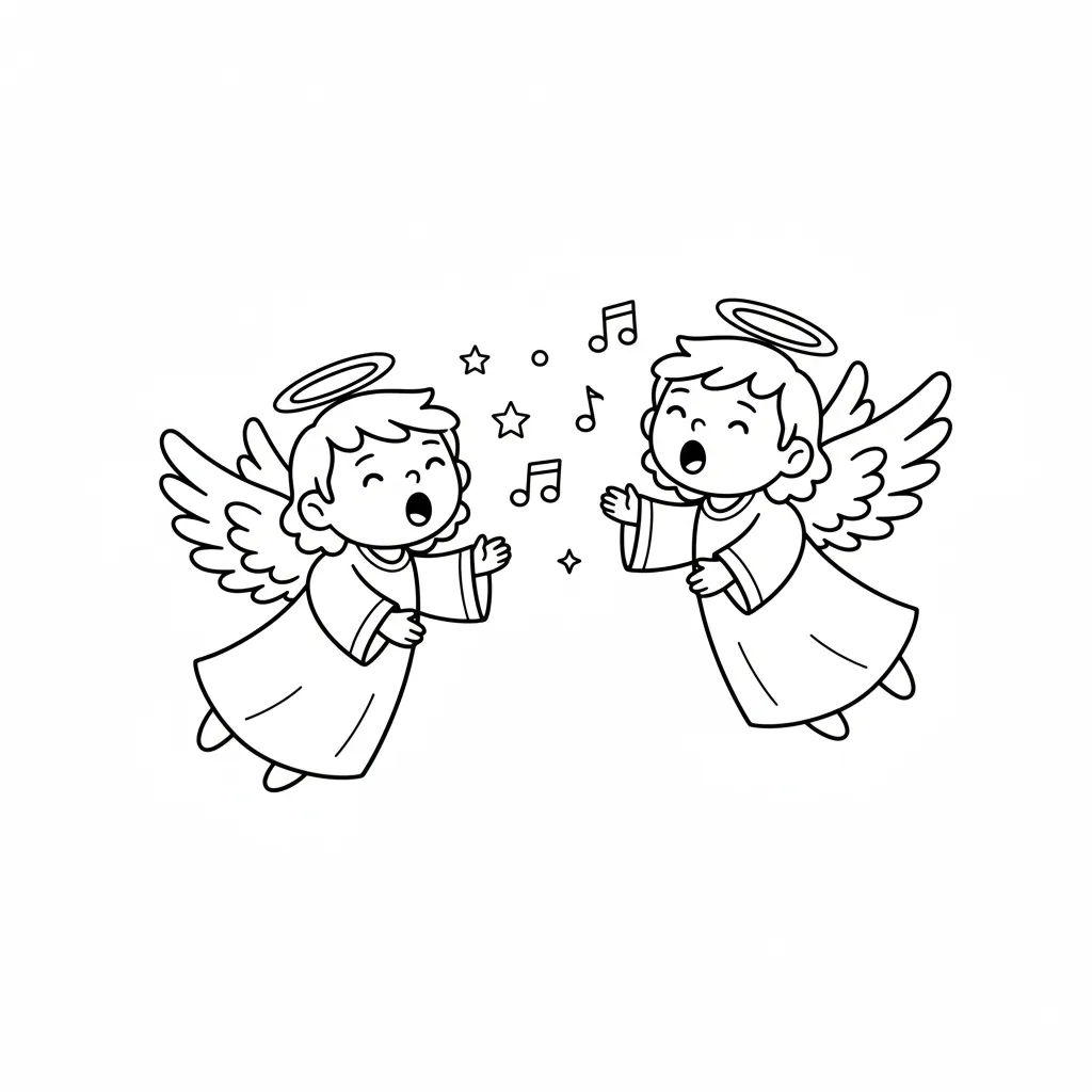 Pesebre 12 para colorear en línea para niño