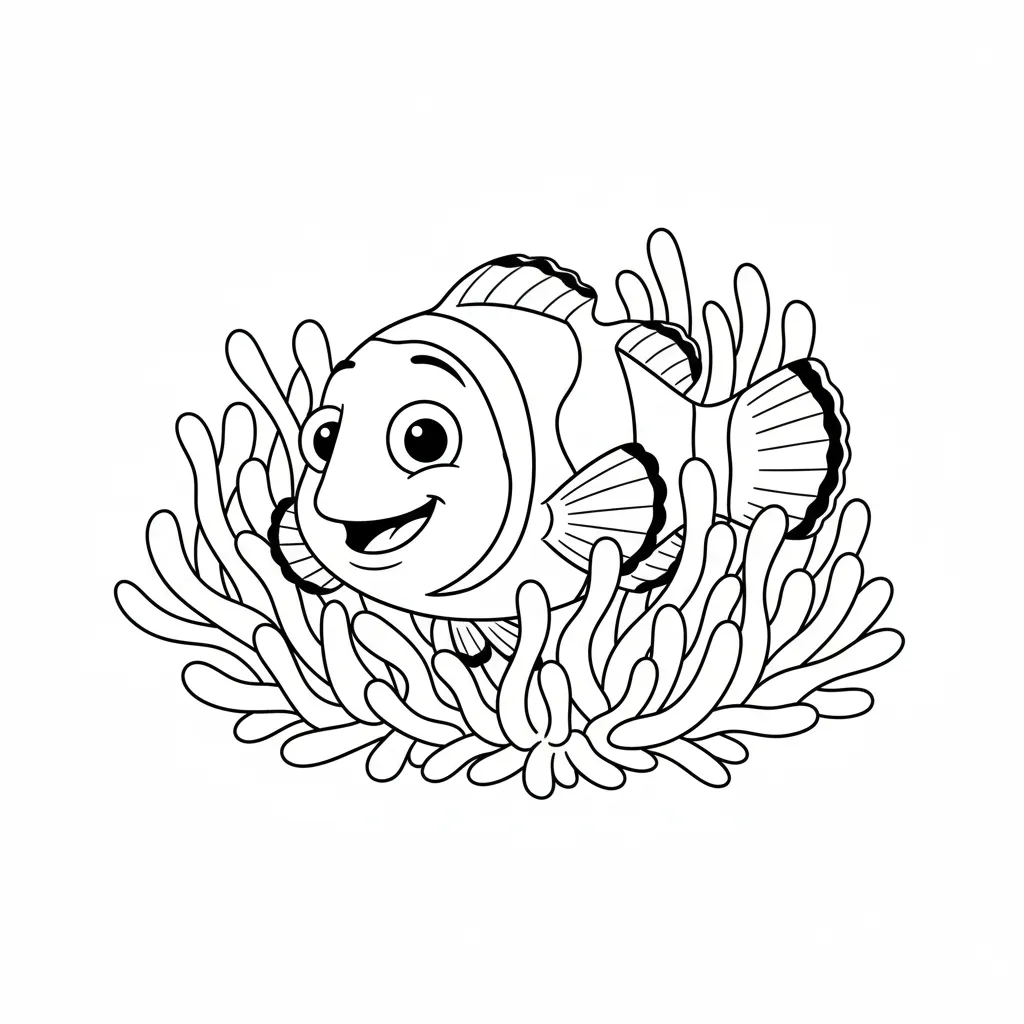 Pez 10 para colorear en línea para niño