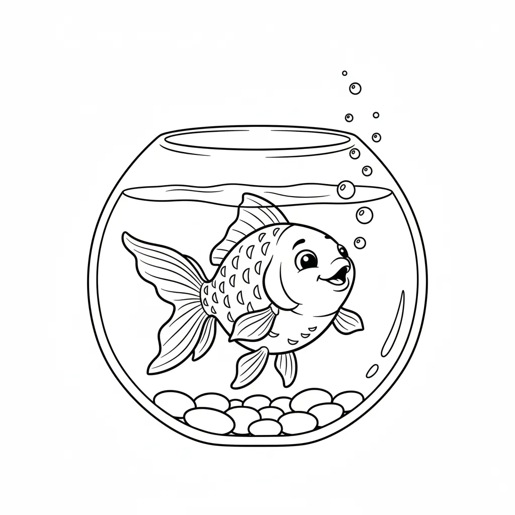 Pez 12 para colorear para niño de 8 años