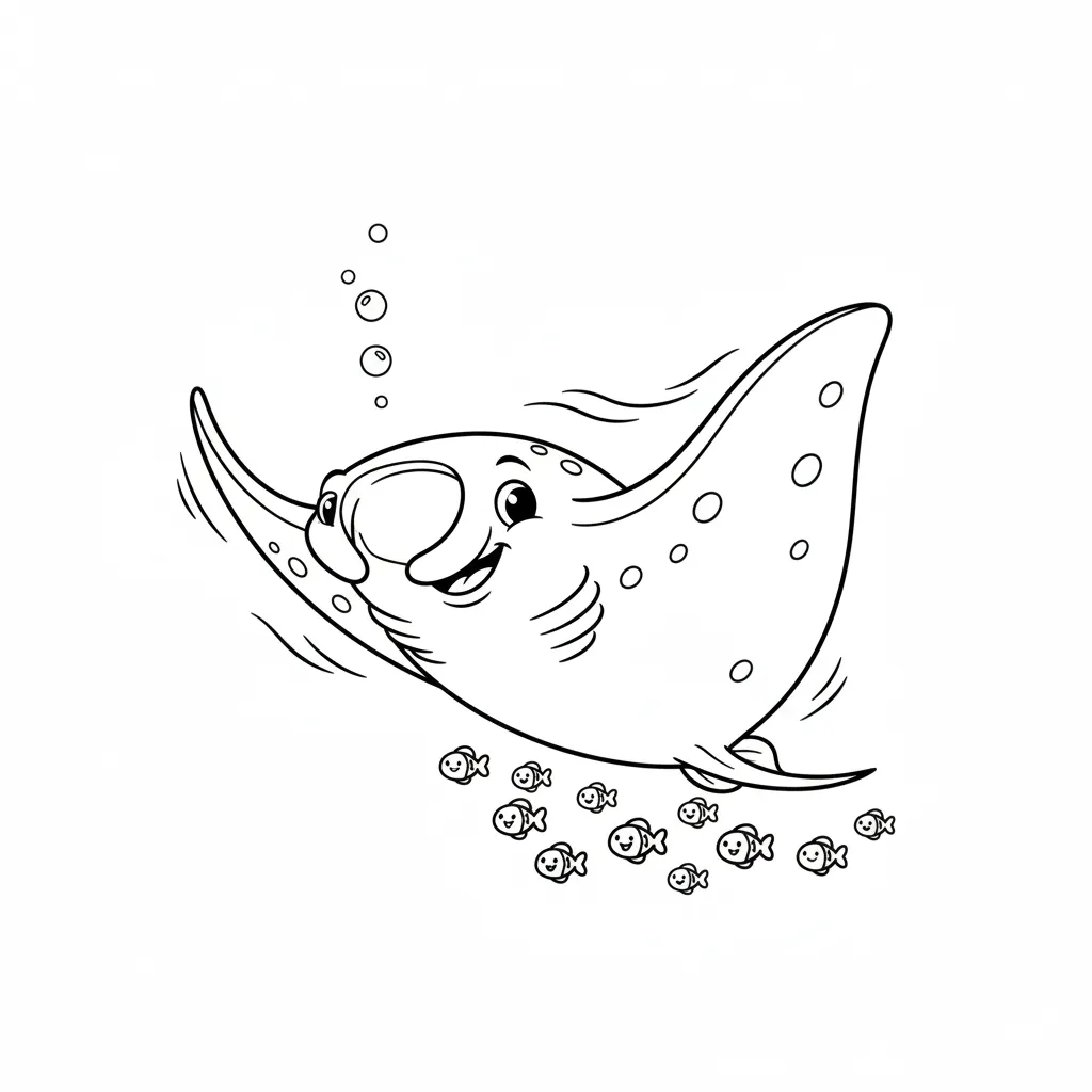 Pez 8 para colorear para imprimir para niño de 12 años