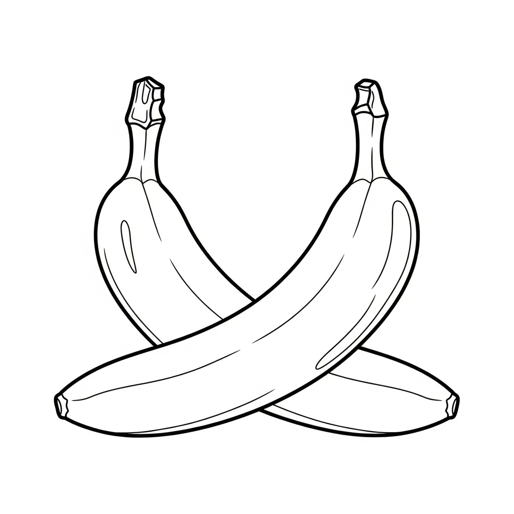 Platano para colorear para imprimir para niño de 9 años