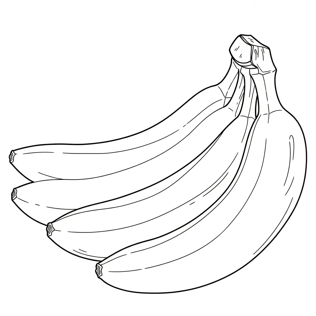 Platano para colorear para niño de 10 años