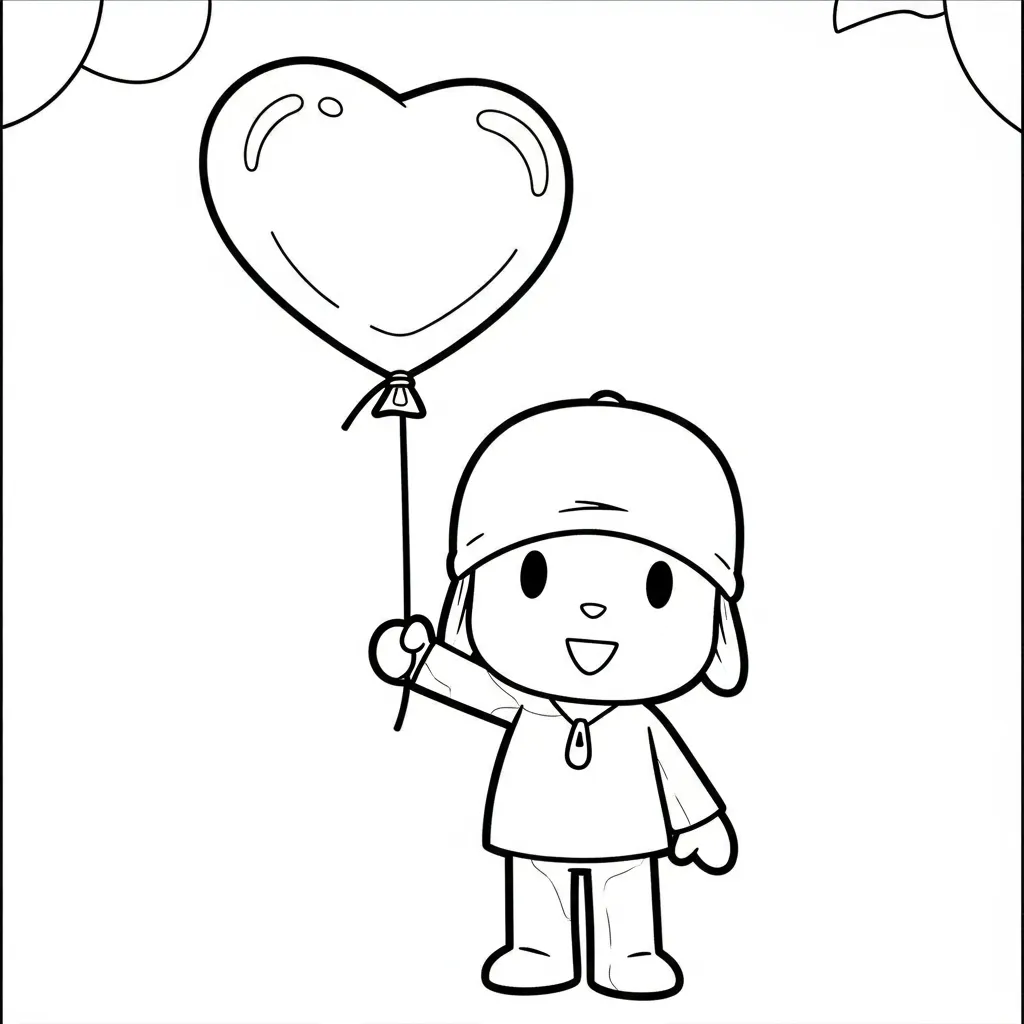 para imprimir Pocoyó para colorear gratis