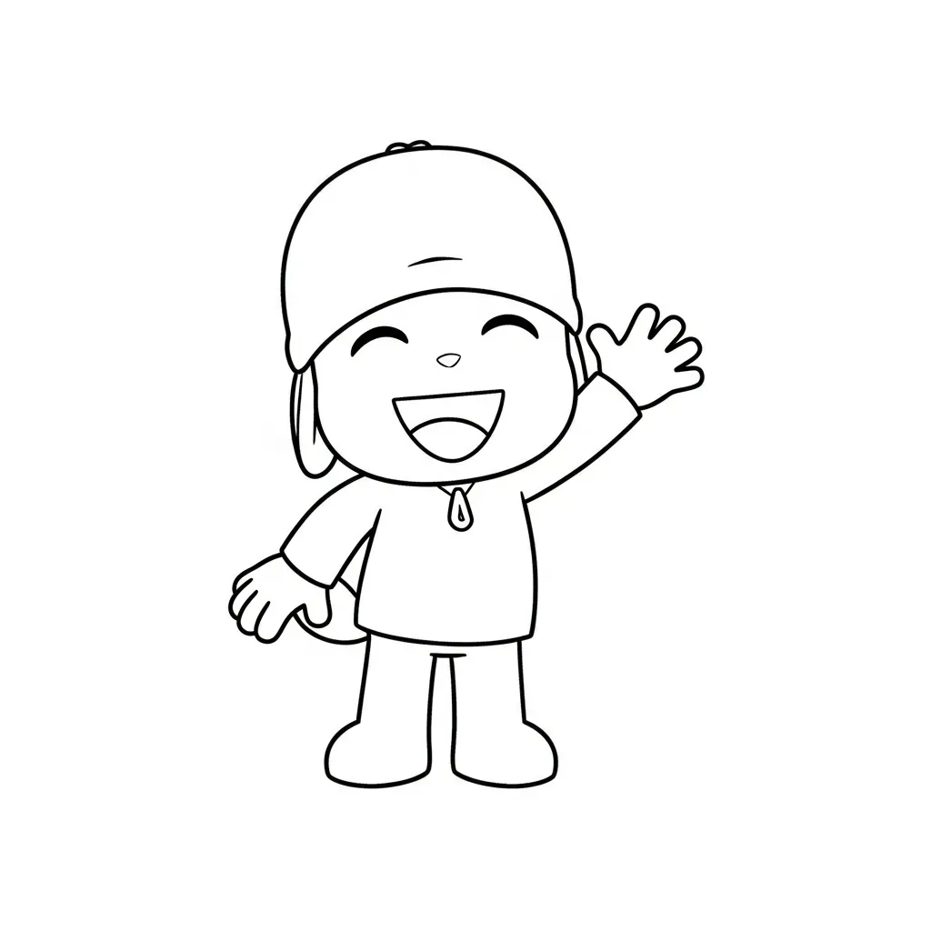 Pocoyó para colorear en línea