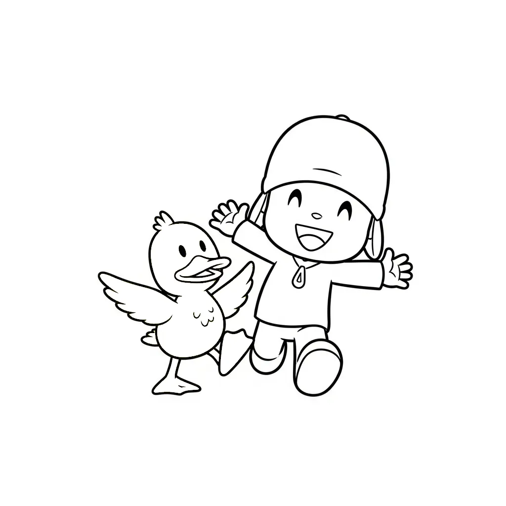 imprimir Pocoyó para colorear gratis