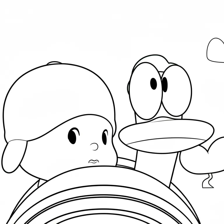 Pocoyó para dibujar en línea