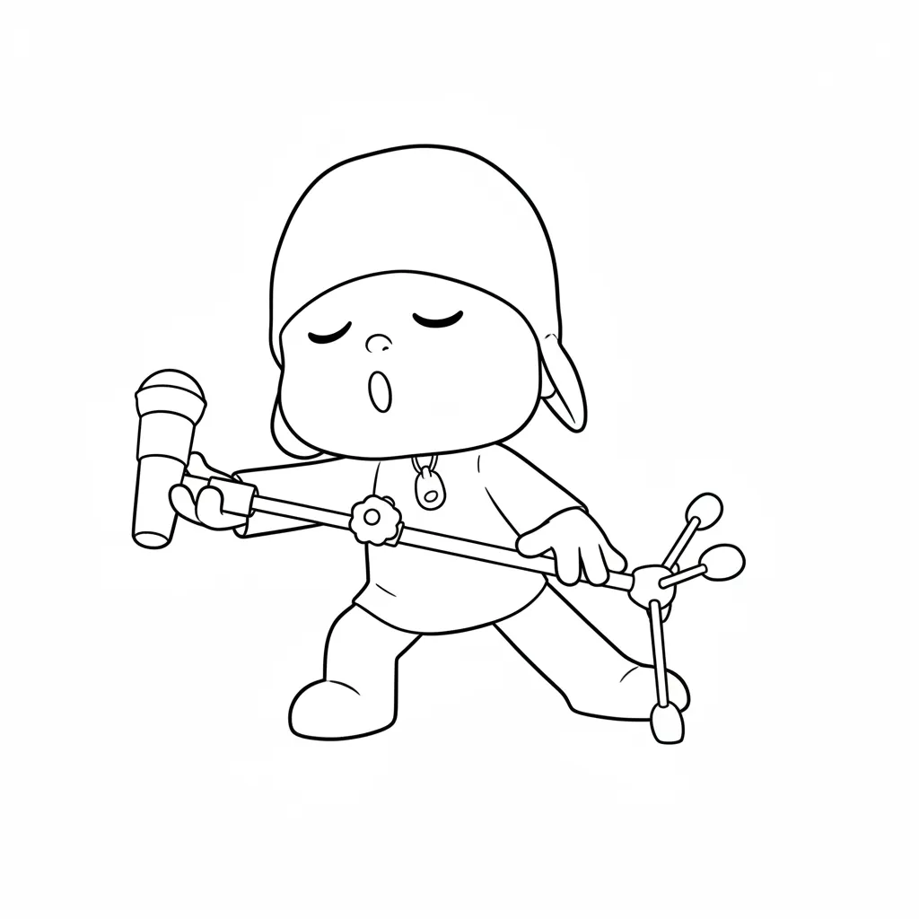 Pocoyó para colorear para imprimir gratis pdf