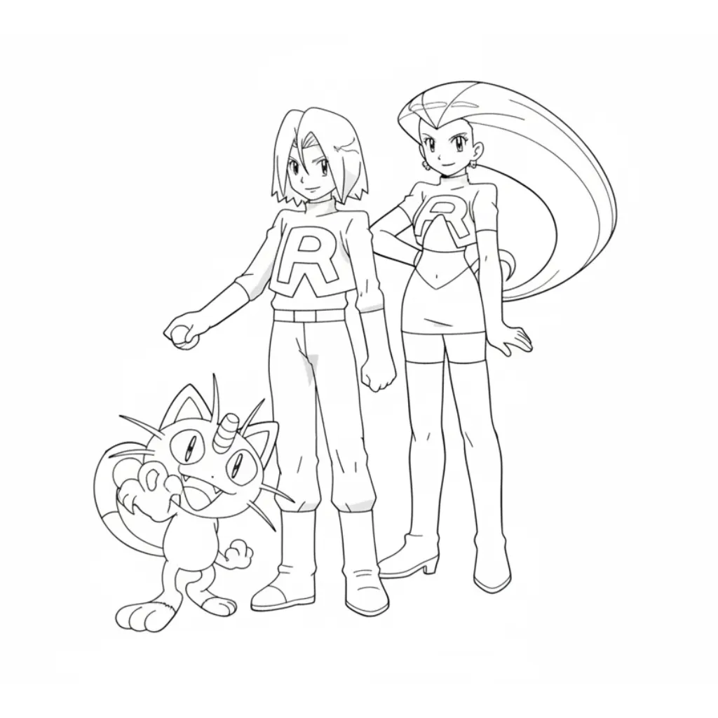 Pokémon 1 para colorear para imprimir kawaii