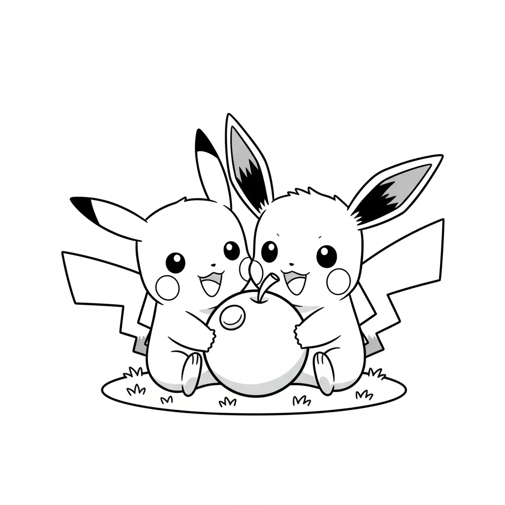 Pokémon 24 para colorear para niño de 10 años