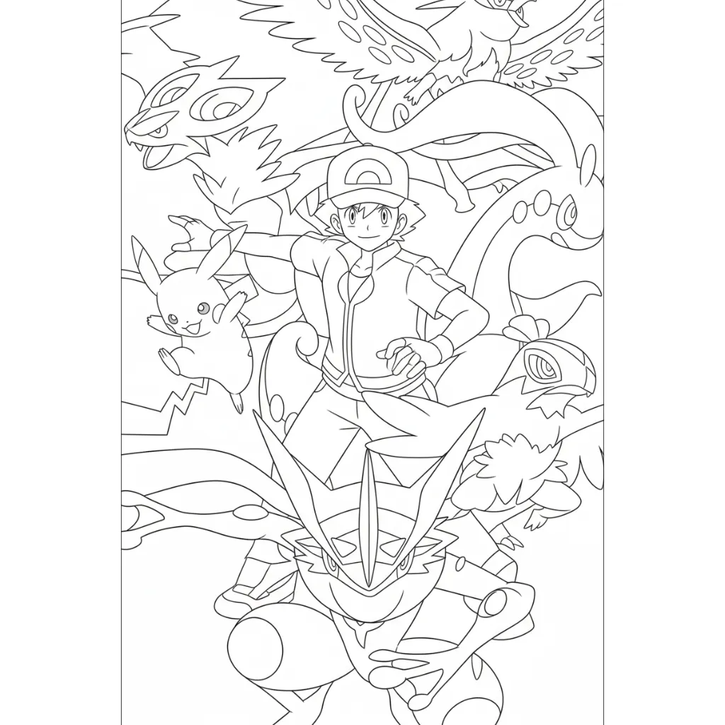 Pokémon 26 para colorear para niño de 6 años