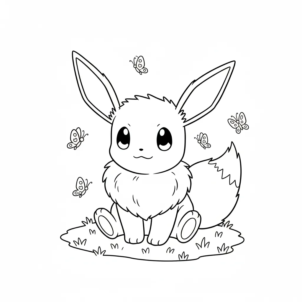 Pokémon 8 para colorear para imprimir gratis