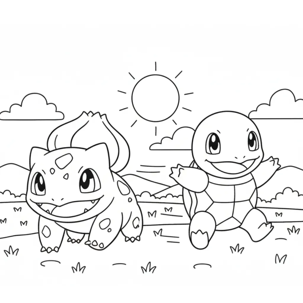 Pokémon 9 para colorear para niño de 10 años