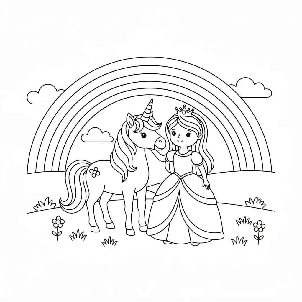 Princesas 15 para colorear para niño de 10 años