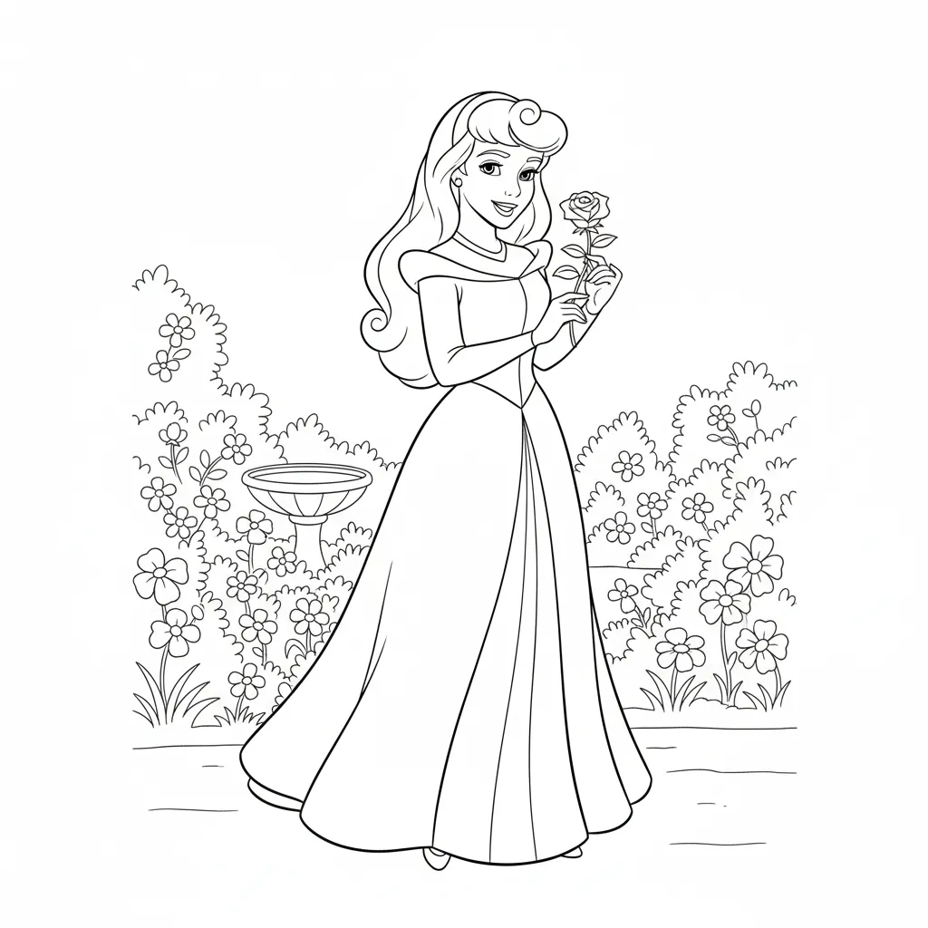 Princesas Disney 13 para dibujar en línea