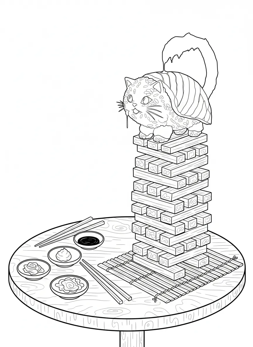 Pussini Sushini para dibujar en línea