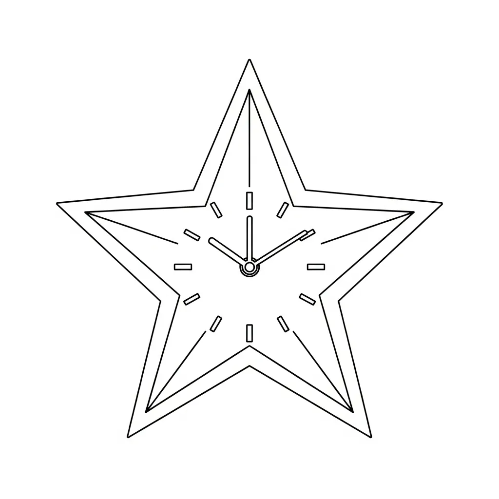 Reloj para colorear para imprimir para niño de 7 años