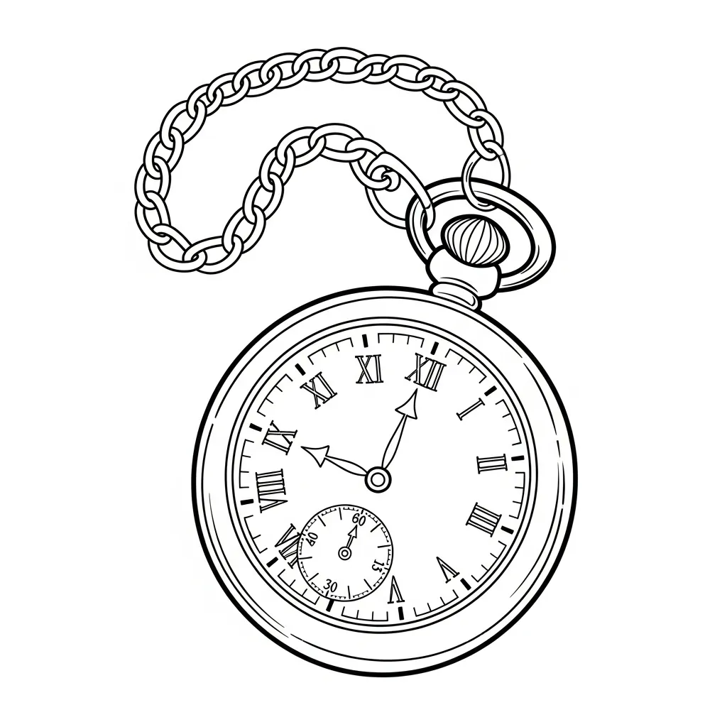 Reloj para colorear en línea