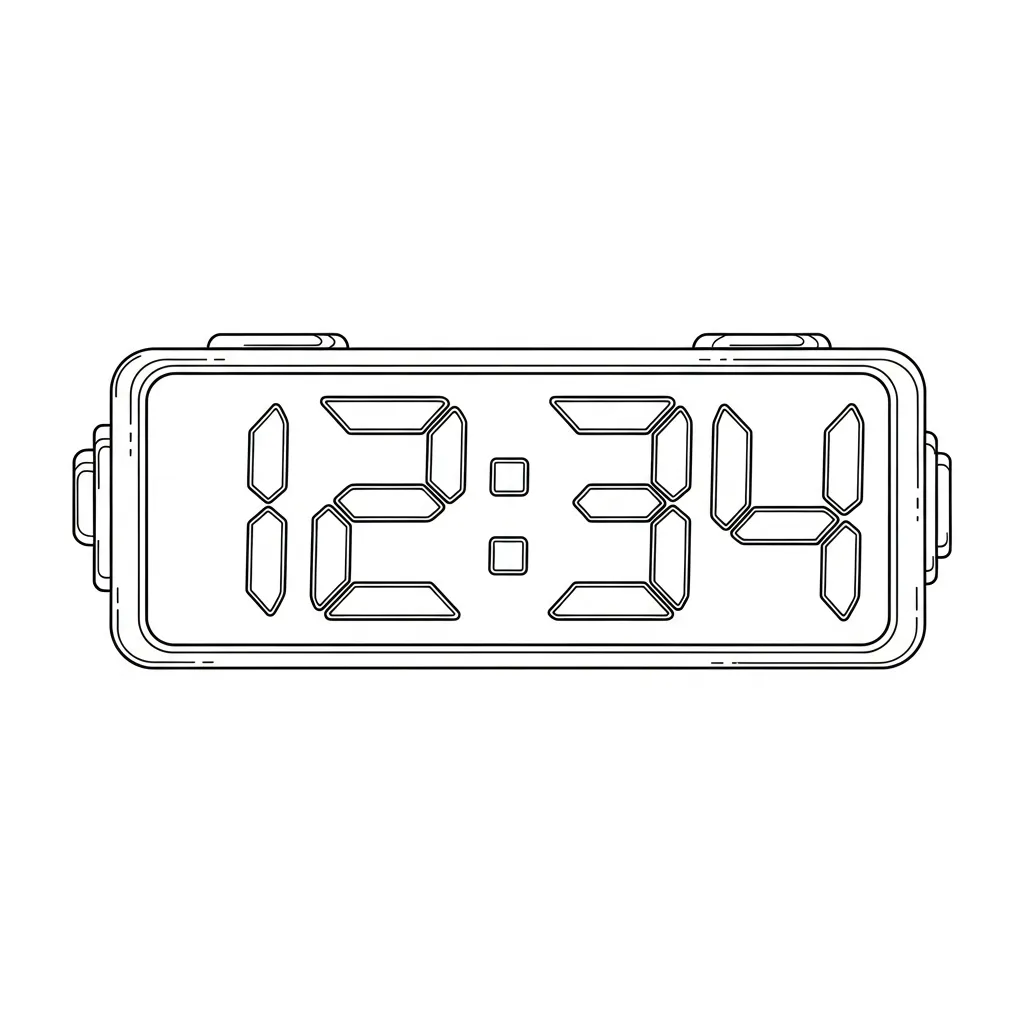 Reloj para colorear para imprimir para niño de 9 años