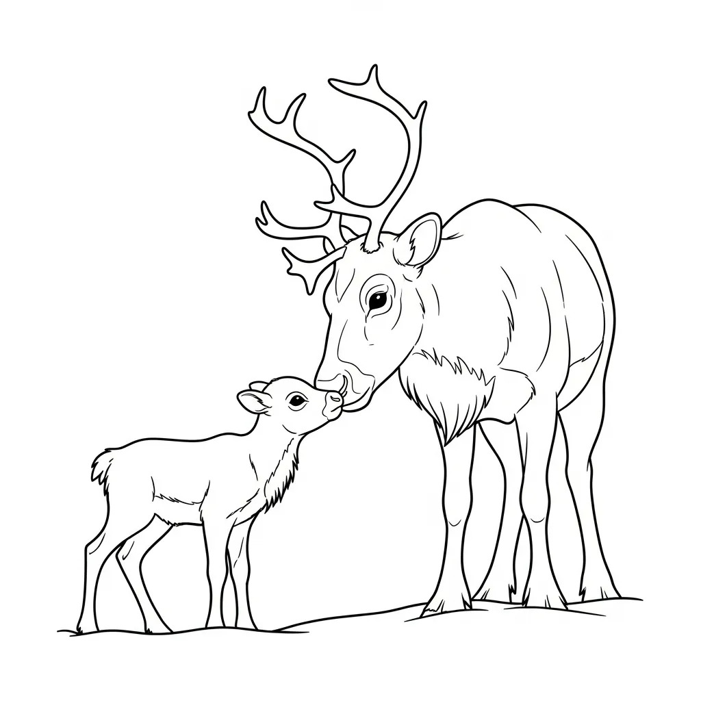 Reno para colorear gratis para imprimir
