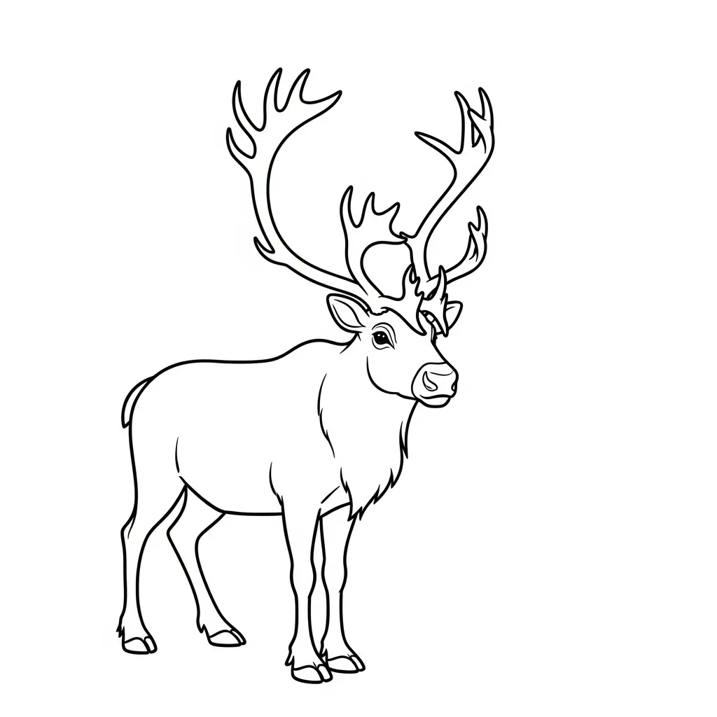 para imprimir Reno para colorear gratis