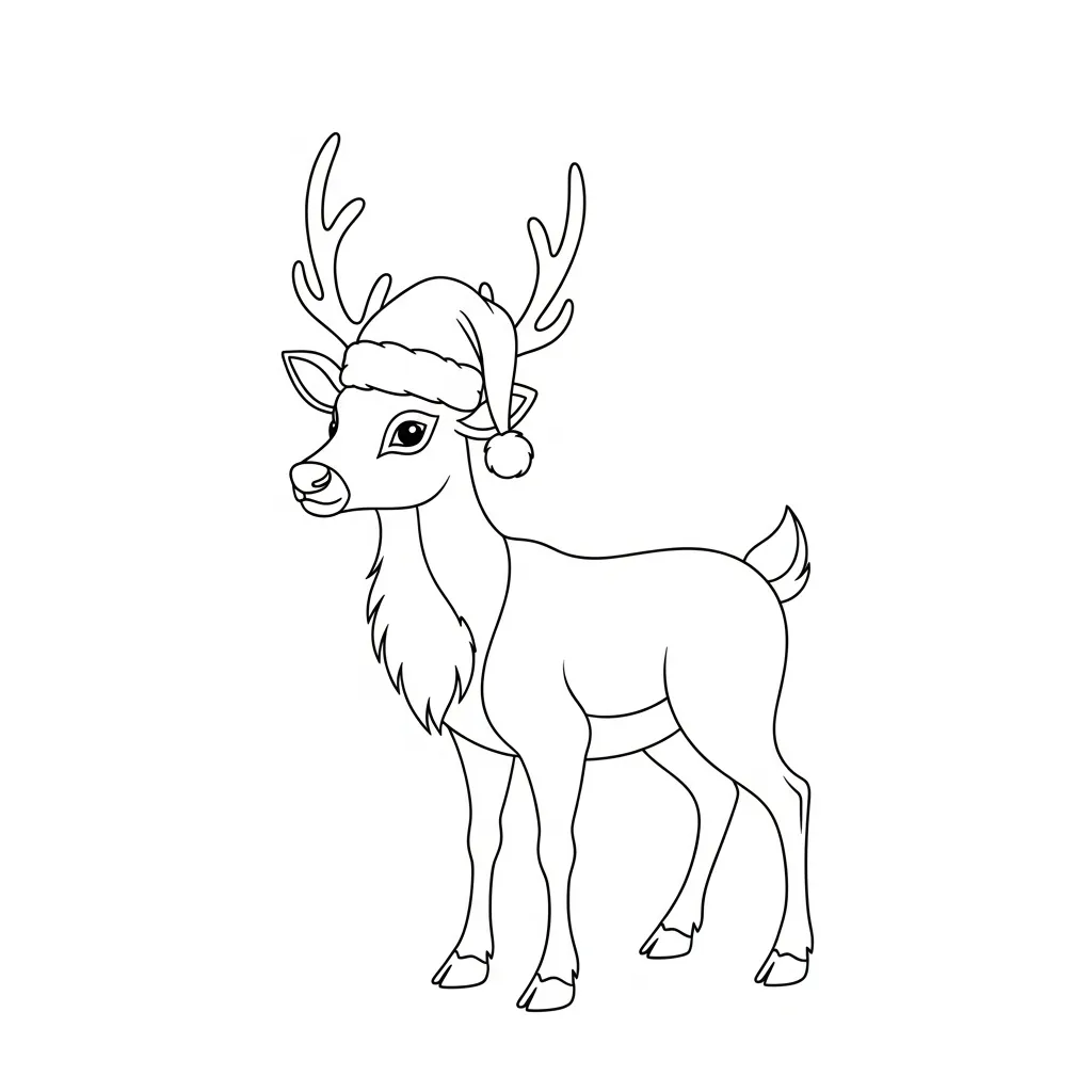 Reno para colorear para imprimir para niño de 9 años 1