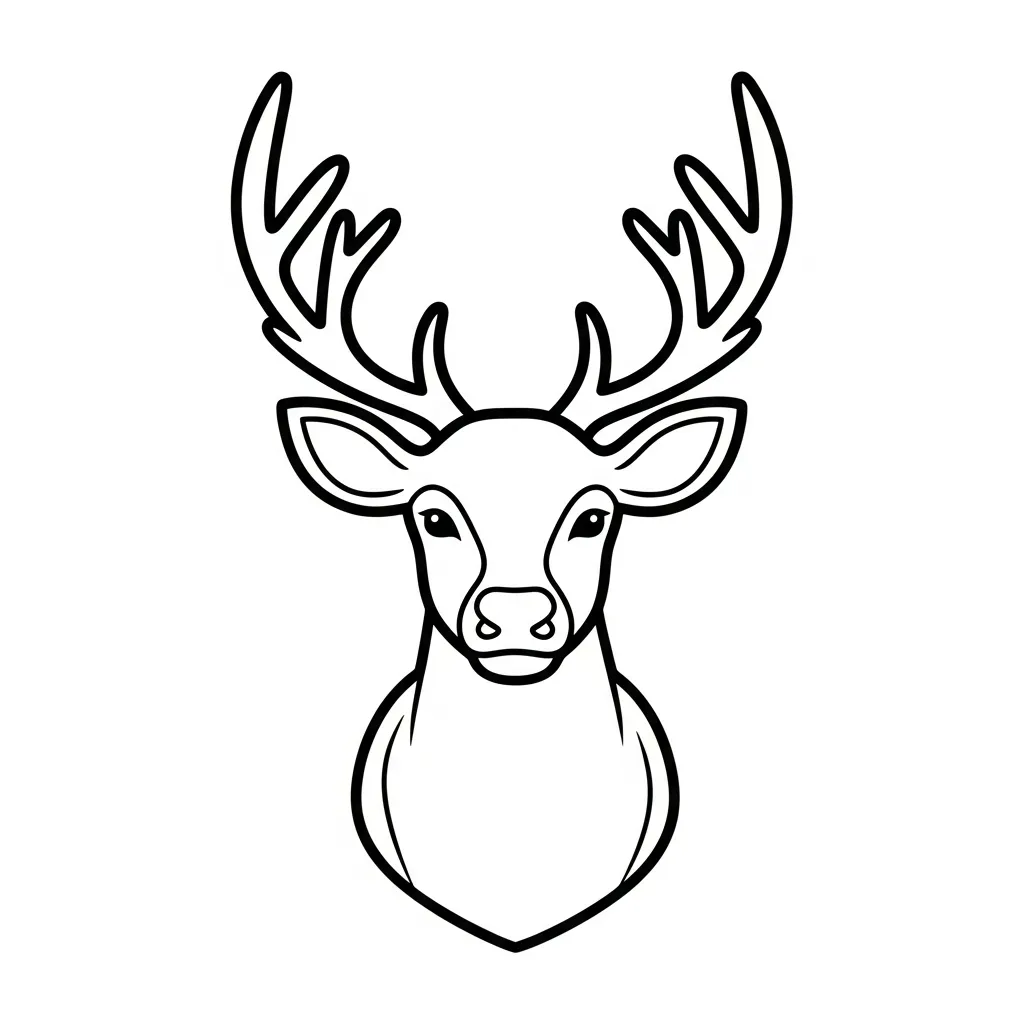 Reno para colorear para imprimir para niño de 9 años