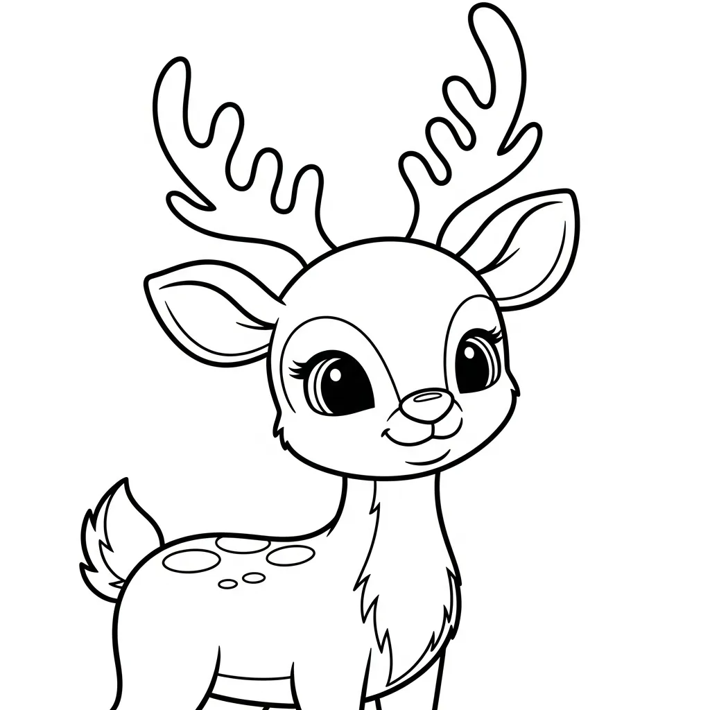 Reno para colorear para niños
