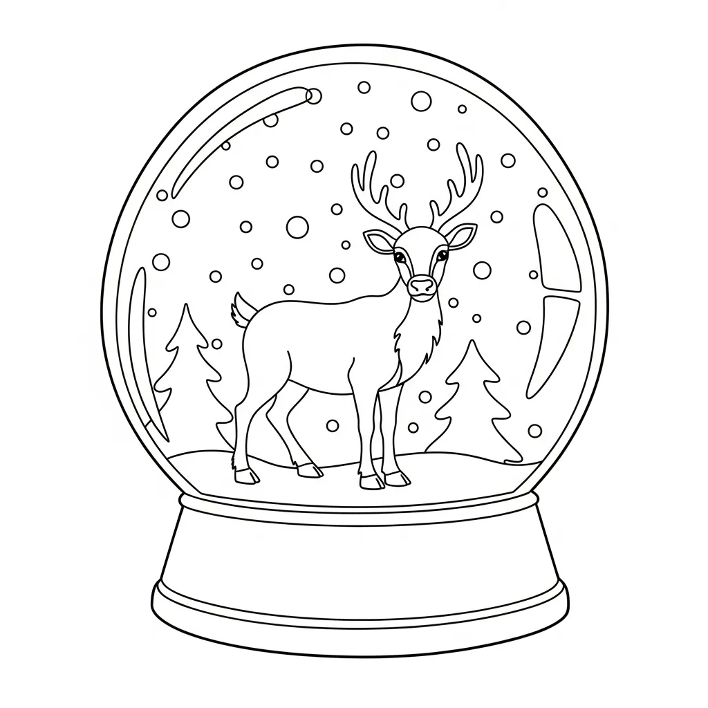 Reno para colorear en línea gratis