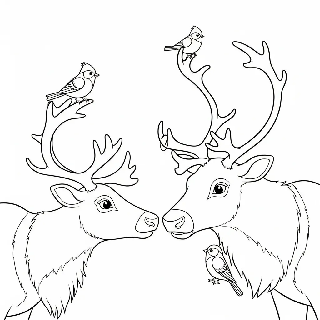 Reno para colorear para niño de 10 años