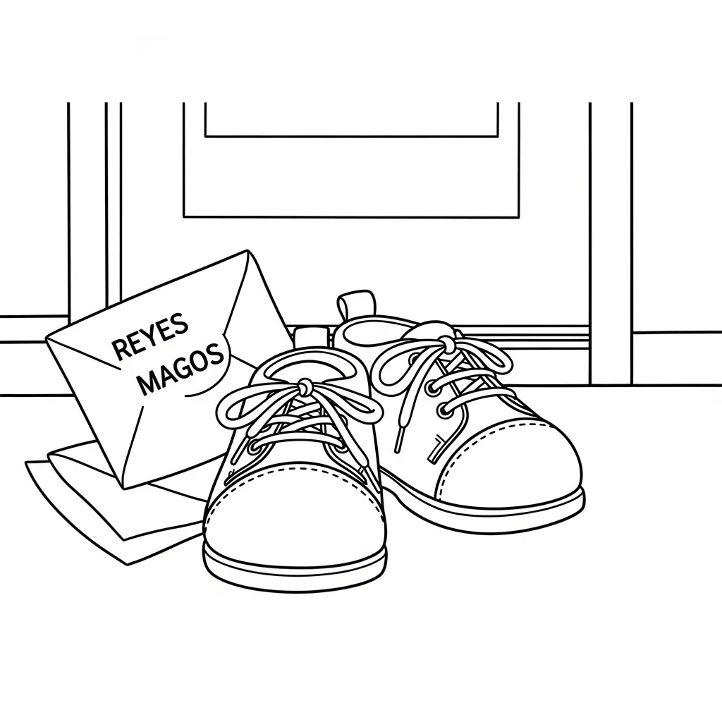 Reyes Magos para dibujar e imprimir