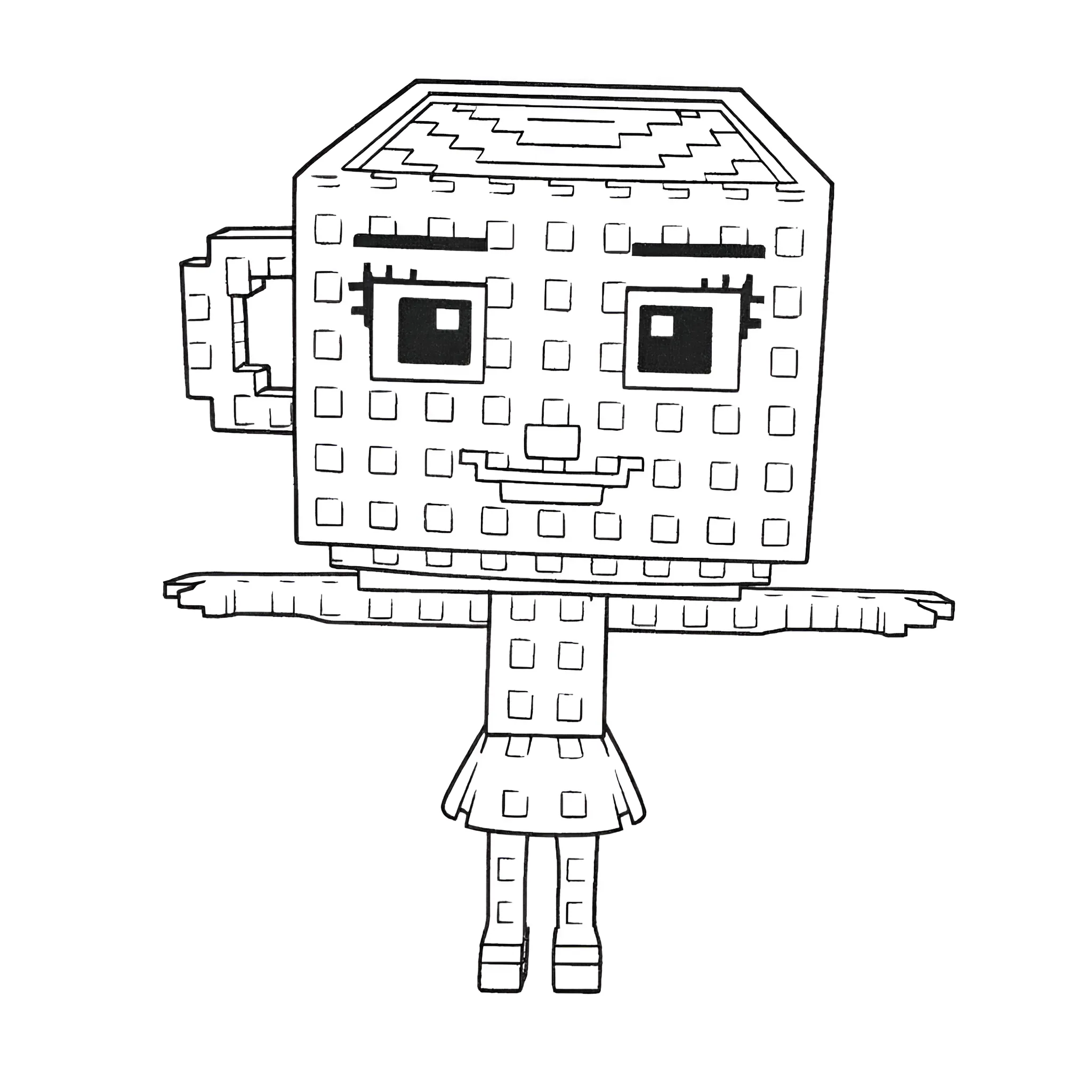 Roba un Brainrot10 para colorear en línea para niño