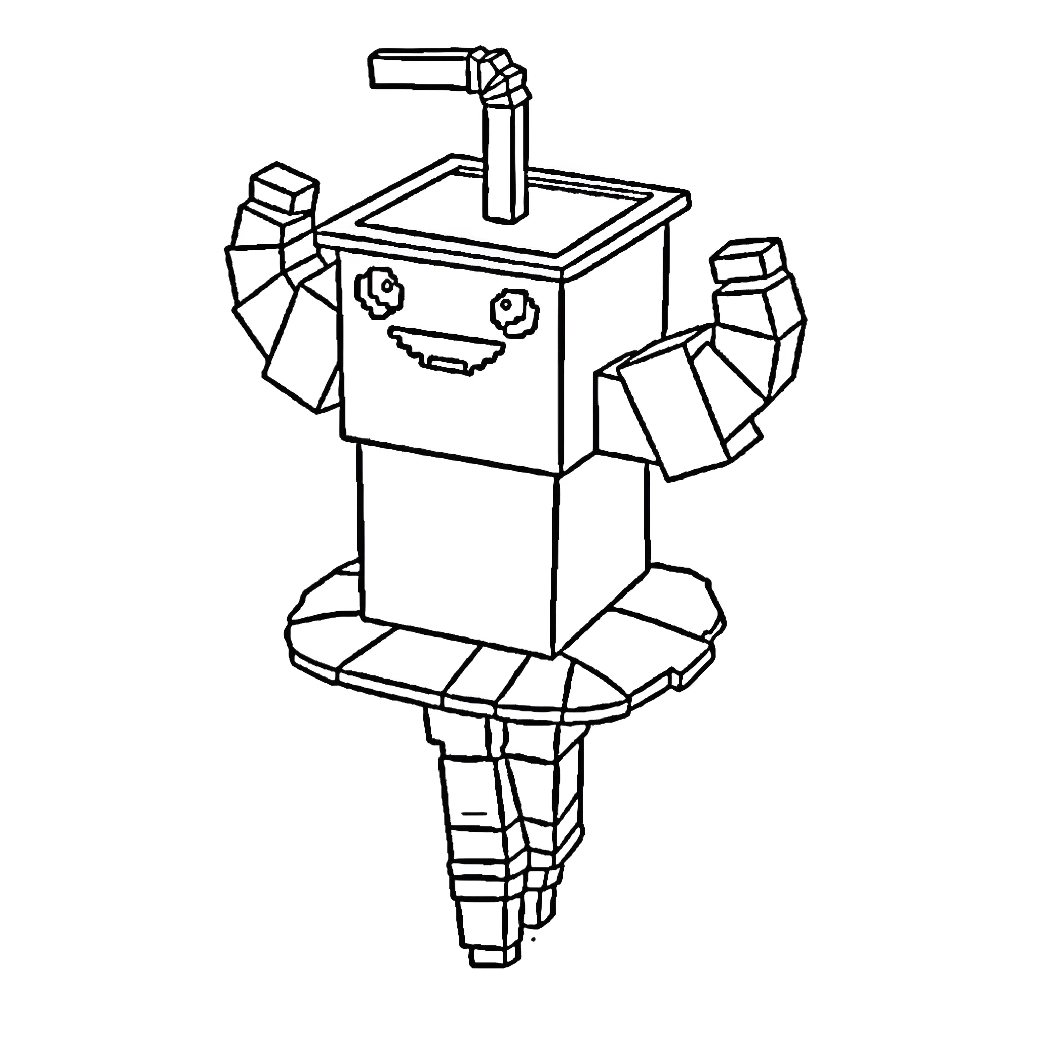 Roba un Brainrot13 para colorear para imprimir para niño de 6 años