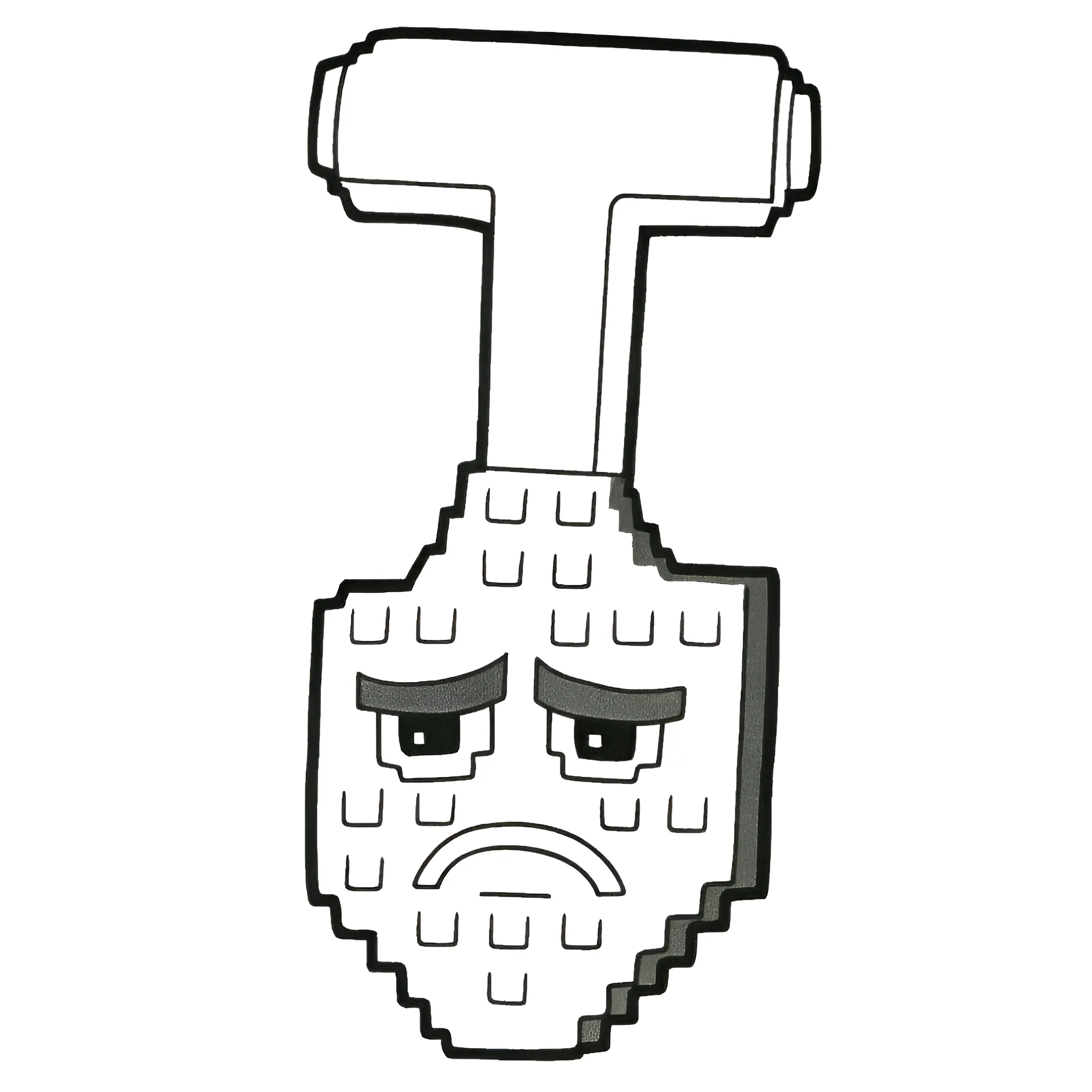 Roba un Brainrot2 para colorear para imprimir para niño de 7 años